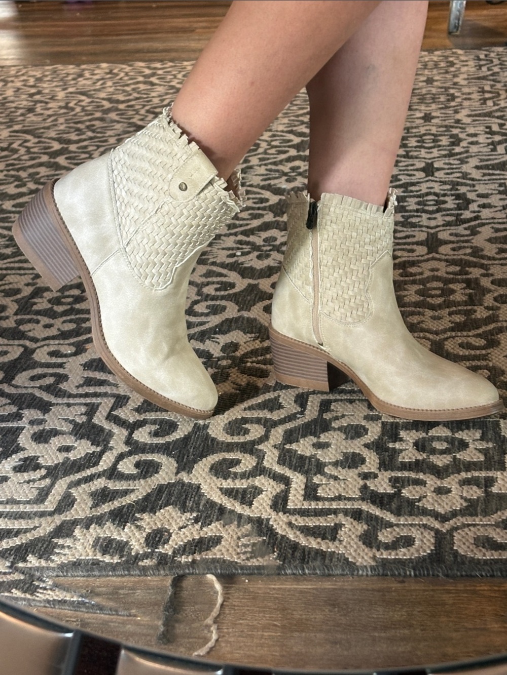 Women's Blowfish Malibu 10 Woven Ankle Boots